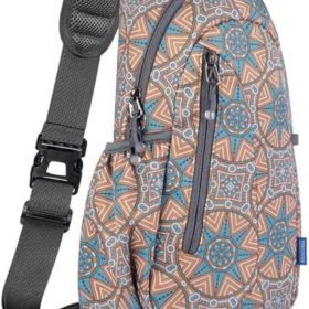 Small Sling Bag, Lightweight Crossbody Backpack for Men Women, Shoulder Bag for Sports and Outdoor (Color: Mix-floral Pattern)